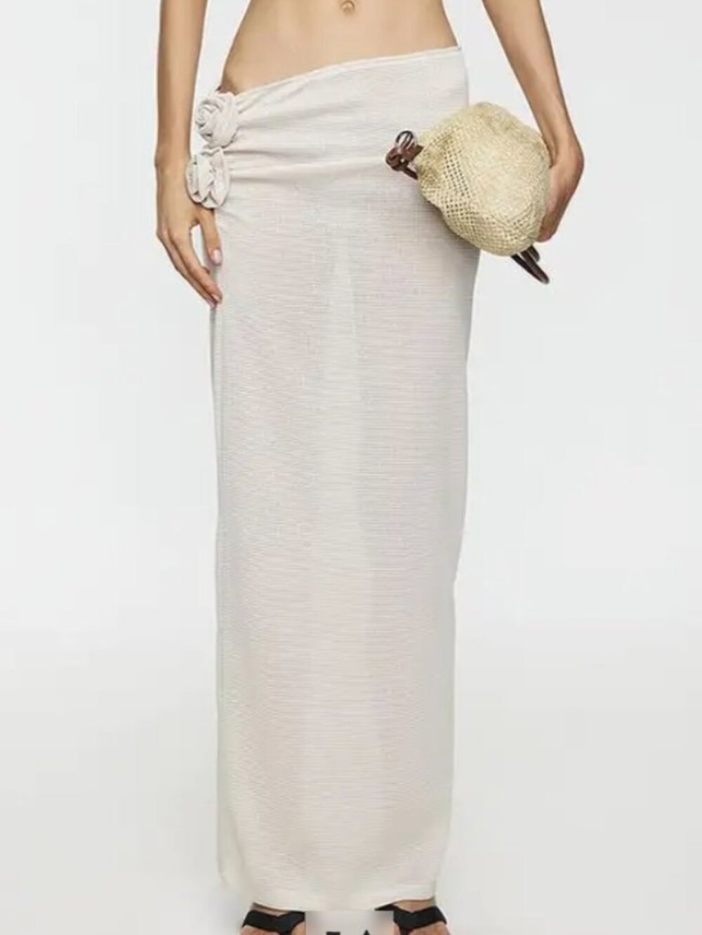 SOUL MATE MAXI SKIRT - PORCELAIN